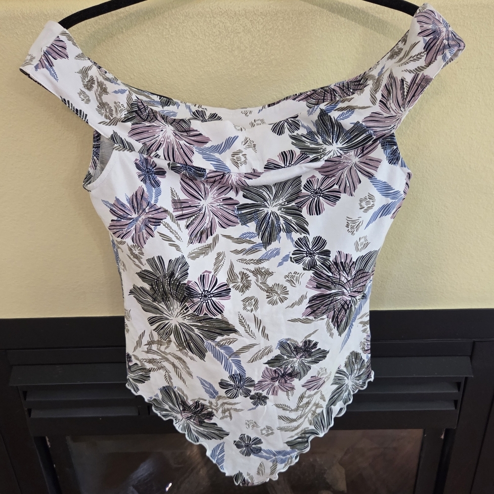 New Intimately Free People Floral Off The Shoulder Bodysuit Womens Large